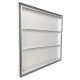 Overdrukrooster opbouw - 855 x 855mm - grote lamellen (12HD-8686AA)thumbnail