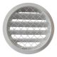 Rond buitenluchtrooster aluminium Ø 100mm - WIT- met grofmazig gaas - hoge doorlaatthumbnail