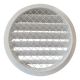 Rond buitenluchtrooster aluminium Ø 125mm - WIT- met grofmazig gaas - hoge doorlaatthumbnail