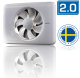 Nedco Fresh Intellivent design badkamerventilator 2.0 - WIT (330000)thumbnail