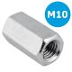 Koppelmoer M10 - zeskant - L = 30mmthumbnail