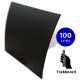 Pro-Design badkamer/toilet ventilator - TREKKOORD (KW100W) - Ø 100mm - gebogen GLAS - mat zwartthumbnail