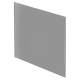 Design ventilatierooster vierkant (afvoer & toevoer) Ø100mm - vlak GLAS - mat grijsthumbnail