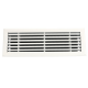 Wandrooster met volumeregelaar t.b.v. 300 x 100mm - staal - WIT RAL9003thumbnail