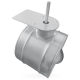 Regelklep Ø 100mm met motorstoel voor montage servomotor - luchtdichtthumbnail