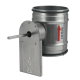 Regelklep Ø 100mm met motorstoel voor montage servomotor - luchtdicht - met afdichtingsrubberthumbnail