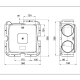 Renson Oxygreen Light met vochtsensor - 372m3/h - Randaarde - SET incl. RF afstandsbediening thumbnail