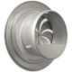 Afsluitbaar rooster/ventiel rond Ø125mm - Geborsteld RVSthumbnail