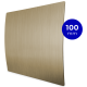 Design ventilatierooster vierkant (afvoer & toevoer) Ø100mm - kunststof - goudthumbnail