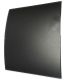 Design ventilatierooster vierkant (lucht afvoer & toevoer) Ø100mm - gebogen GLAS - mat zwartthumbnail