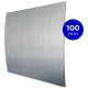 Design ventilatierooster vierkant (afvoer & toevoer) Ø100mm - kunststof - zilverthumbnail
