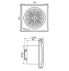 Badkamer/toilet ventilator Soler & Palau Silent (300CHZ) - Ø 150mm - MET TIMER + VOCHTSENSORthumbnail