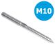 Stokeind verzinkt met torx - M10 - L = 80mm - per stukthumbnail