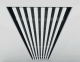 Instucbaar frameloos wandrooster - 210x50mm - t.b.v. kanaal 220 x 55mmthumbnail