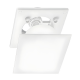Whisper Designventiel vierkant 125mm kunststof - toevoer/afvoer - WIT RAL9016thumbnail