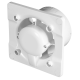 Whisper Pro-Design badkamerventilator - Ø100mm - aan/uit - vlak glas - mat grijsthumbnail