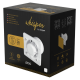 Whisper Pro-Design badkamerventilator - Ø100mm - aan/uit - gebogen kunststof - witthumbnail