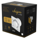 Whisper Pro-Design badkamerventilator - Ø100mm - aan/uit - vlak glas - mat grijsthumbnail
