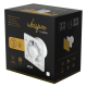 Whisper Pro-Design badkamerventilator - Ø125mm - aan/uit - vlak GLAS - mat witthumbnail