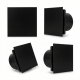 Whisper Pro-Design badkamerventilator - Ø100mm - met nalooptimer + vochtsensor - vlak kunststof - mat zwart - zwarte ventilatorthumbnail Whisper Pro-Design badkamerventilator - Ø100mm - met nalooptimer + vochtsensor - vlak kunststof - mat zwart - zwarte ventilatorthumbnail