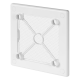 Design ventilatierooster vierkant (afvoer & toevoer) Ø125mm - vlak GLAS - mat grijsthumbnail