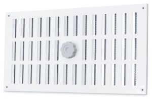 Aluminium afsluitbaar schuifrooster opbouw 500 x 240mm - WIT Aluminium afsluitbaar schuifrooster opbouw 500 x 240mm - WIT