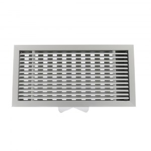 Aluminium luxe afsluitbaar schuifrooster - inbouw 298x148mm