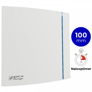 [TweedeKans] Design badkamerventilator Soler & Palau Silent (100CRZ) - Ø 100mm - MET TIMER