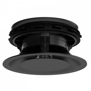 Pradovent - trim - Ø 125mm design ventiel (toevoer & afvoer) - Zwart