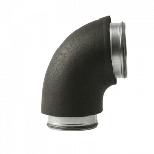 Geïsoleerde bocht 90º - Ø 160mm - geperst - SAFE