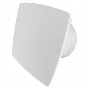 Whisper pro-design badkamerventilator - Ø100mm - met nalooptimer en vochtsensor - bold line - kunststof - wit