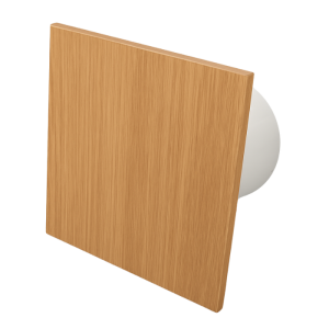 Whisper Pro-Design badkamerventilator - Ø100mm - aan/uit - vlak hout Whisper Pro-Design badkamerventilator - Ø100mm - aan/uit - vlak hout