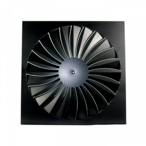 Whisper wervelrooster voor inleg systeemplafond - 595 x 595mm - Ø530mm - luchtafvoer en toevoer - sta Whisper wervelrooster voor inleg systeemplafond - 595 x 595mm - Ø530mm - luchtafvoer en toevoer - sta