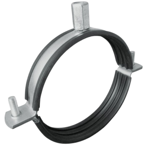 Ophangbeugel voor spirobuis Ø 225mm met rubber inlage Ophangbeugel voor spirobuis Ø 225mm met rubber inlage