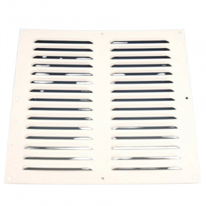 Aluminium schoepenrooster opbouw 400 x 400mm - WIT (1-4040W) Aluminium schoepenrooster opbouw 400 x 400mm - WIT (1-4040W)