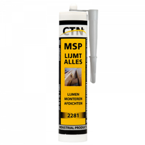 CTN MSP sterk verlijmende kit - transparant - (2281TR)