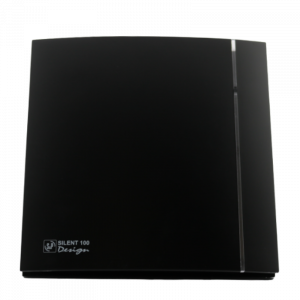 Design badkamerventilator Soler & Palau Silent (100CZ) - Ø 100mm - STANDAARD - Mat zwart
