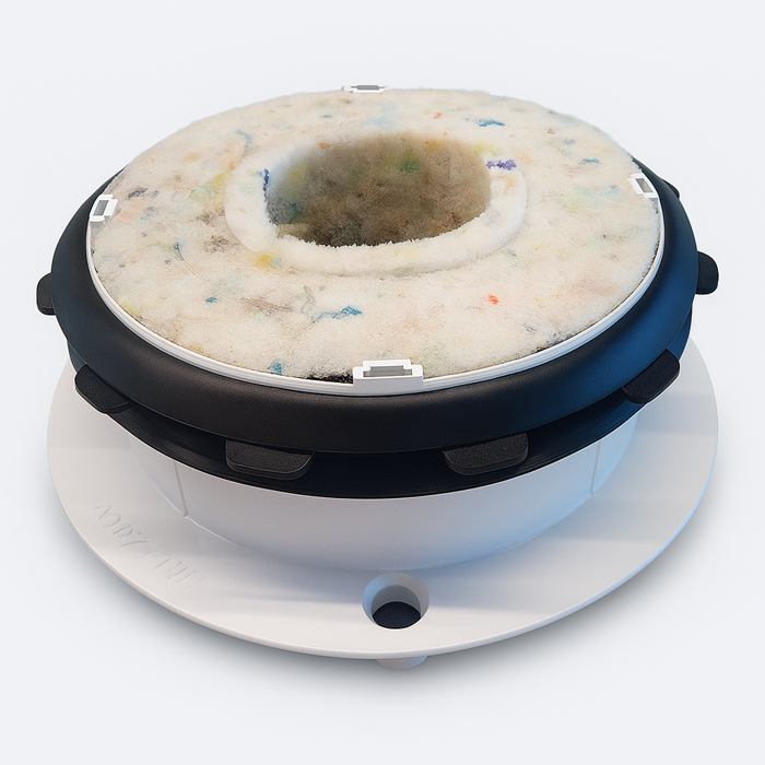 Duco Ducovent Design vierkant XL ventilatieventiel Ø125mm - WIT RAL9016