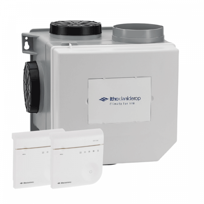 Itho Daalderop Optima2 CVE-S ECO HE - woonhuisventilator - 468 m3/h - randaarde & extra perilex - ingebouwde vochtsensor + 2 RFT CO2 sensoren 230V Itho Daalderop Optima2 CVE-S ECO HE - woonhuisventilator - 468 m3/h - randaarde & extra perilex - ingebouwde vochtsensor + 2 RFT CO2 sensoren 230V