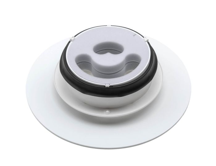 Vasco - Design ventiel vierkant gebogen - Ø 125mm