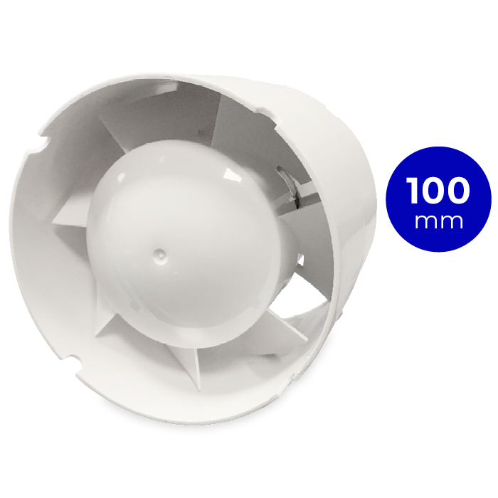 [TweedeKans] Blauberg TUBO100 Inschuif-buisventilator - 102 m3/h - voor IN kanaal 100mm