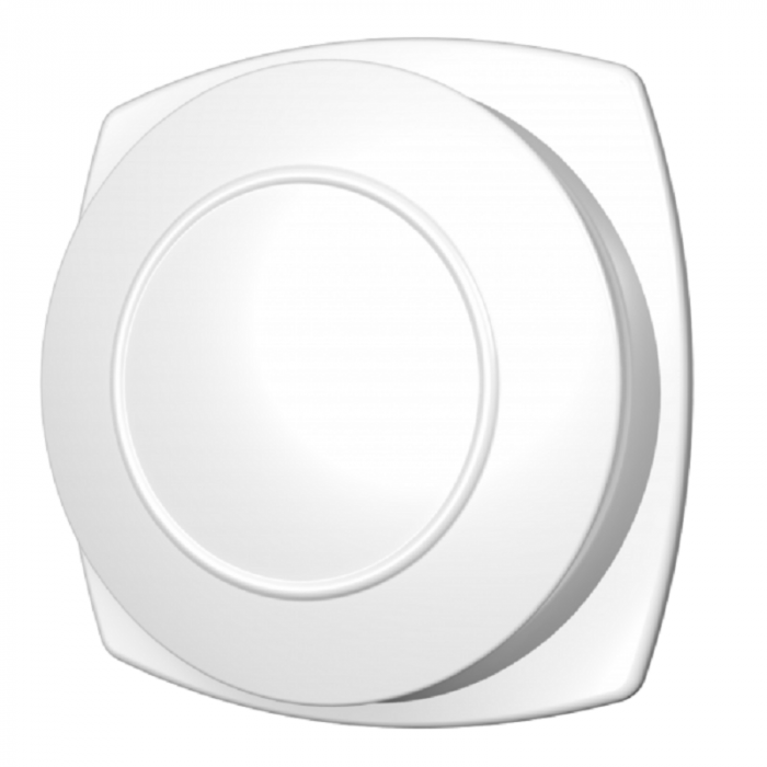 Verstelbaar kunststof ventilatierooster met flens Ø200mm - wit - AFVOER