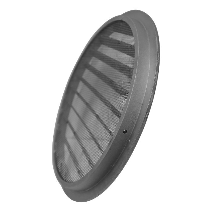 Rond buitenluchtrooster aluminium Ø250mm met fijnmazig gaas Rond buitenluchtrooster aluminium Ø250mm met fijnmazig gaas