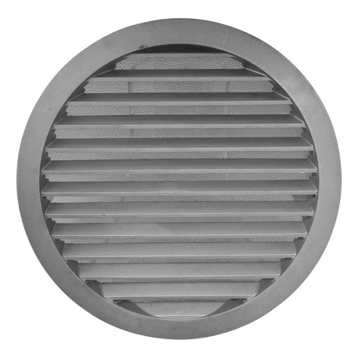 Rond buitenluchtrooster aluminium Ø315mm met fijnmazig gaas