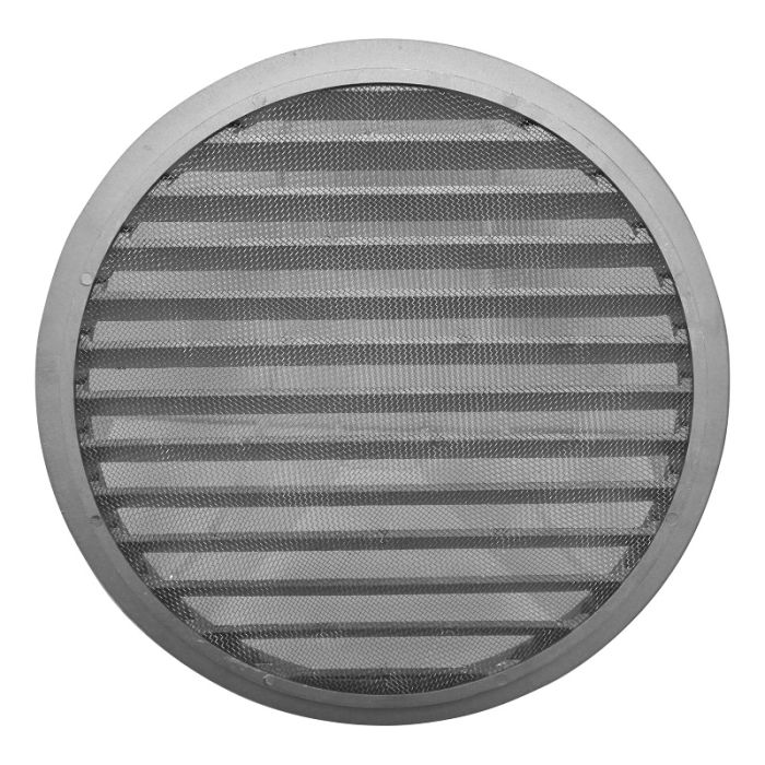 Rond buitenluchtrooster aluminium Ø315mm met fijnmazig gaas