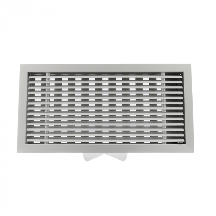 Aluminium luxe afsluitbaar schuifrooster - inbouw 298x148mm