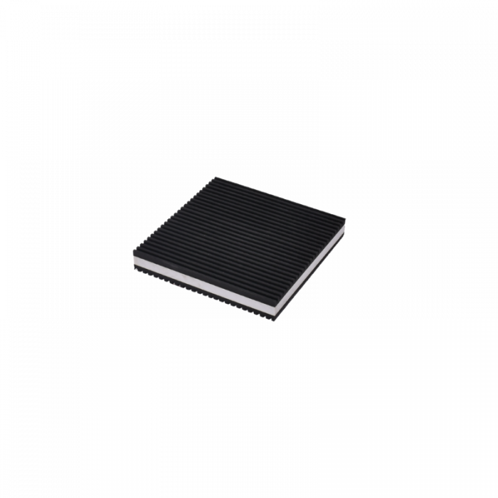 Rubberen anti-vibratie pad dacht - foam - 100x100x20 mm