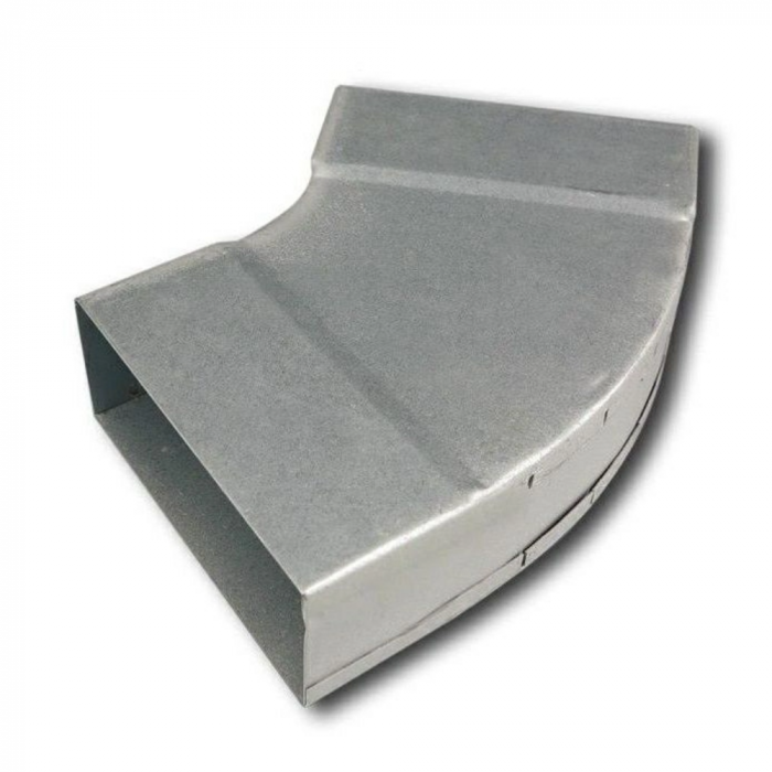 Rechthoekige (instort) bocht 45º horizontaal - 100mm x 40mm