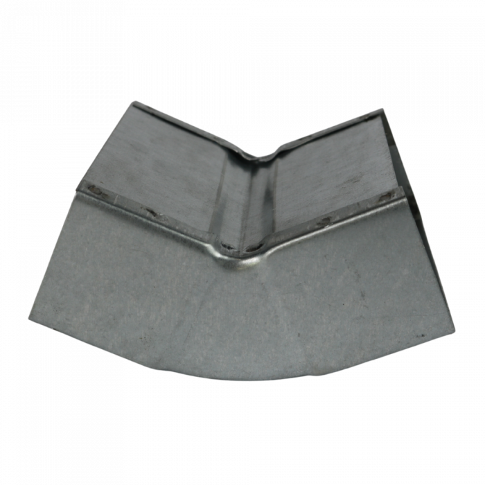 Rechthoekige (instort) bocht 45º verticaal – 100 × 40 mm