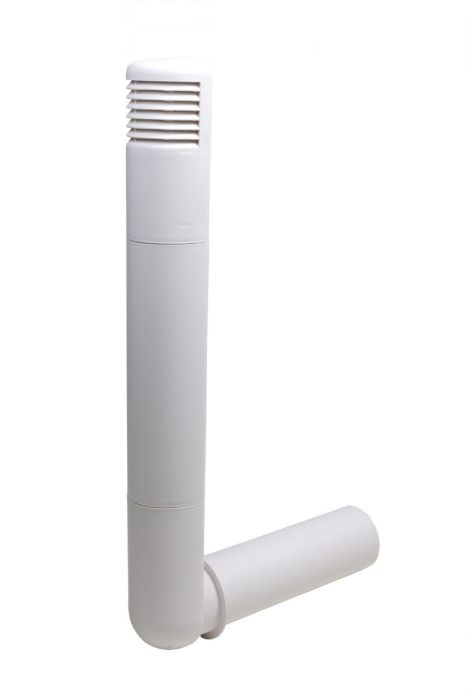Ventilatieschacht Ross - kelderventilatie - Ø 125mm - Gebroken wit